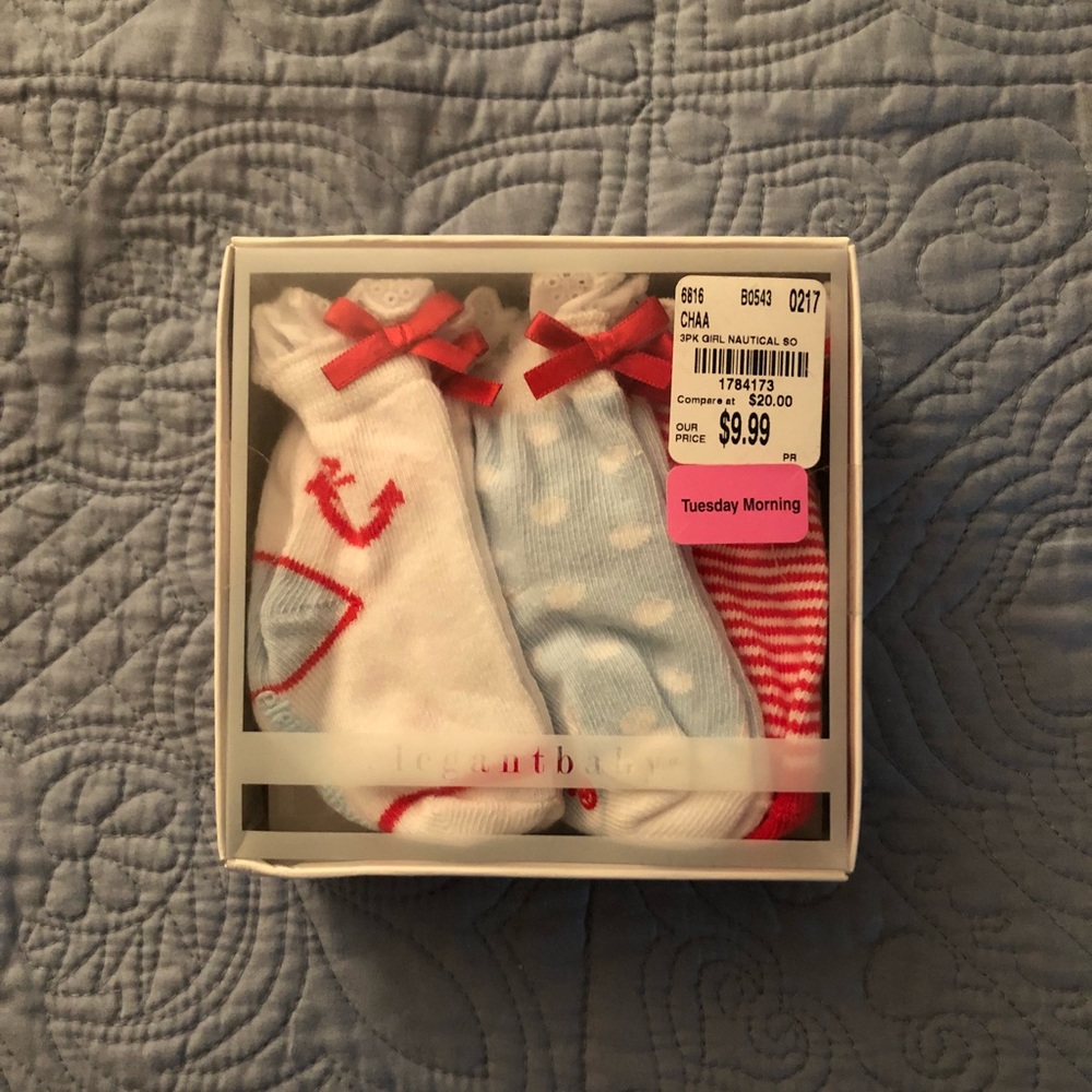 3 pack baby girl socks 🧦